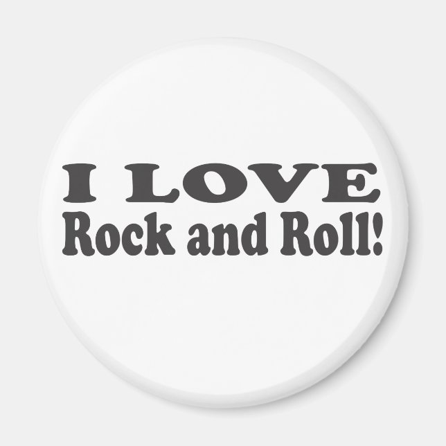 Aimant I Love Rock and Roll ! (Devant)