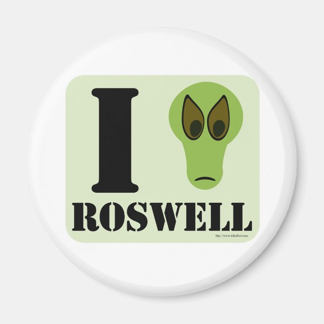 Aimant I Love Roswell (Devant)