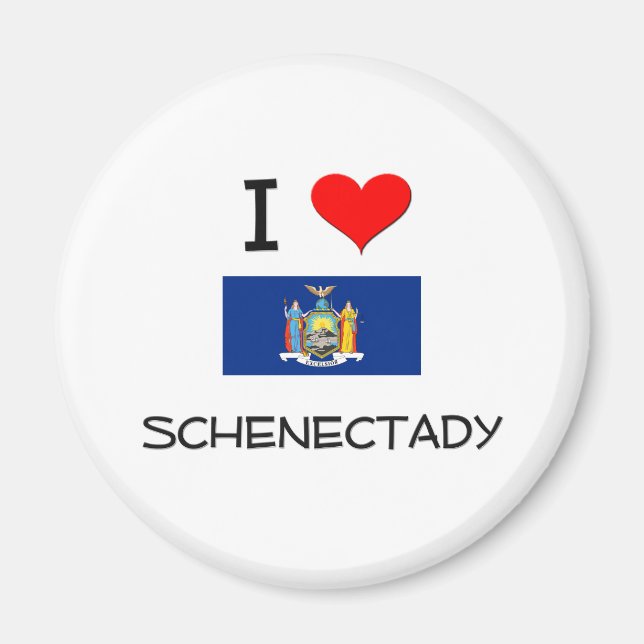 Aimant I Love Schenectady New York (Devant)
