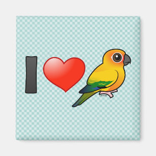 Aimant I Love Sun Conures