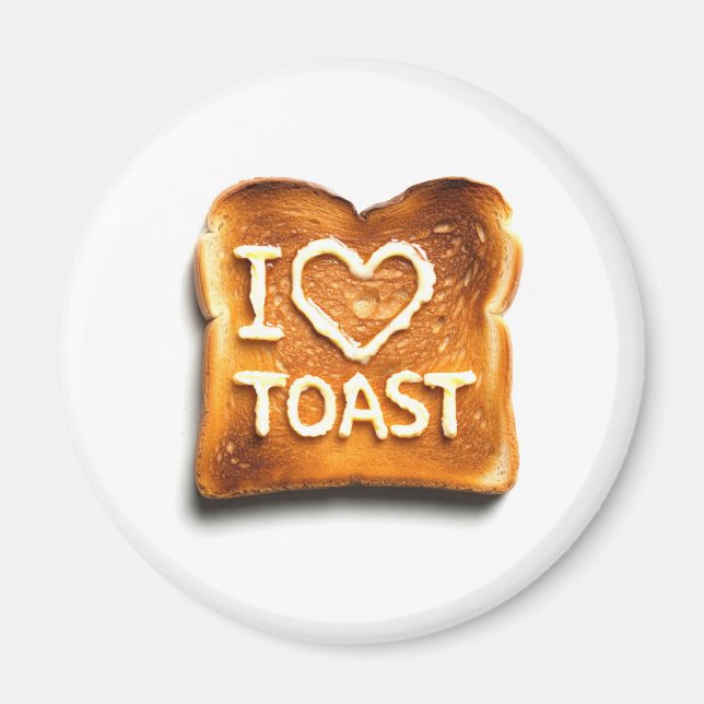 Aimant I Love Toast (Devant)