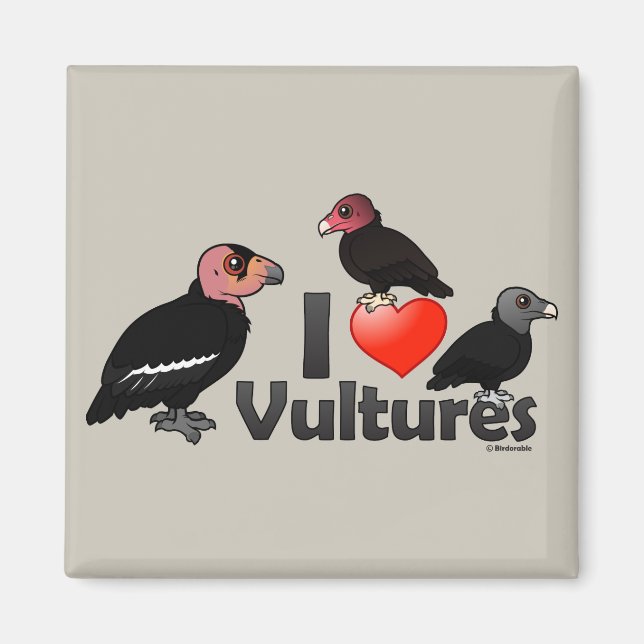 Aimant I Love Vultures (Amérique du Nord) (Devant)