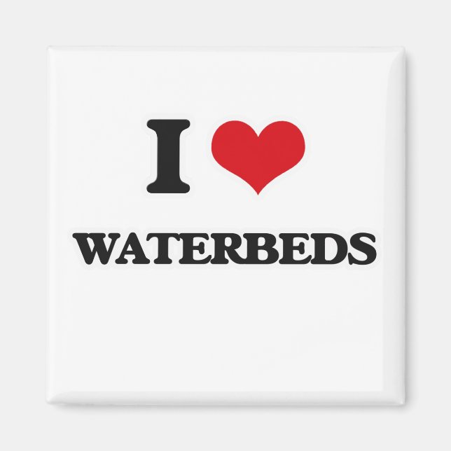 Aimant I Love Waterbed (Devant)
