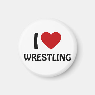 Aimant I love WRESTLING