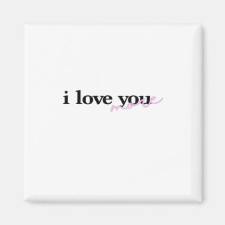 Aimant I Love You More Mixed Fonts Typography Design 