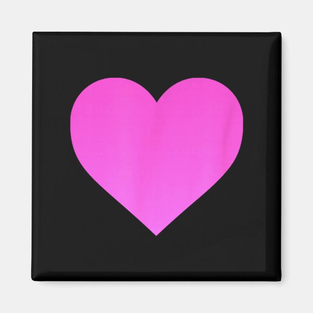 Aimant I Love You Nk Purple Heart Valentines Day Emotico  (Devant)