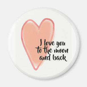 Aimant I love you to the moon and back