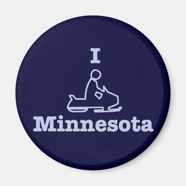 Aimant I Motoneige Minnesota (Devant)