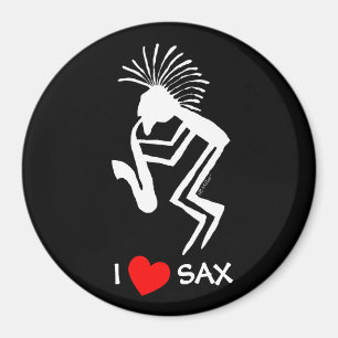 Aimant I saxo de coeur