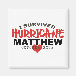 Aimant I Survived Hurricane Matthew Octobre 2016