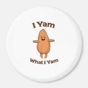Aimant I Yam What I Yam Dancing Sweet Potato Thanksgiving