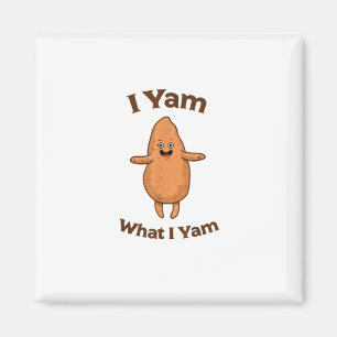 Aimant I Yam What I Yam Dancing Sweet Potato Thanksgiving