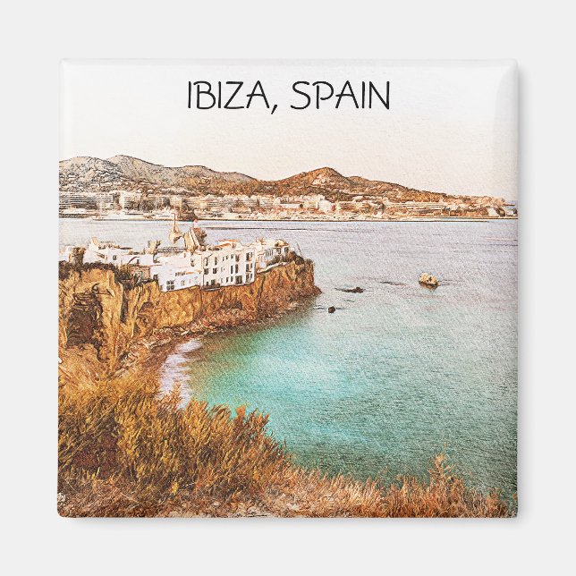 Aimant Ibiza Espagne Baleares Island Sceneres (Devant)