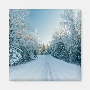 Aimant Ice & Snow Frozen Winter Road Russia, Siberia