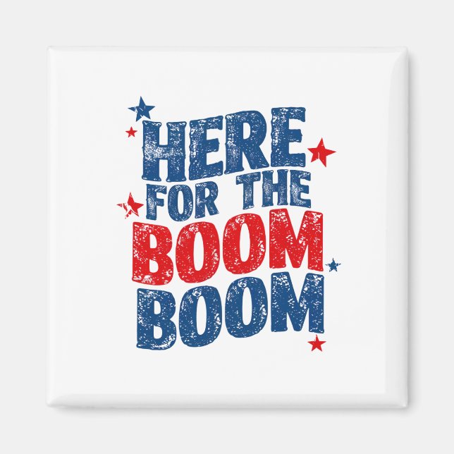 Aimant Ici pour le Boom 4 juillet Patriotic (Devant)