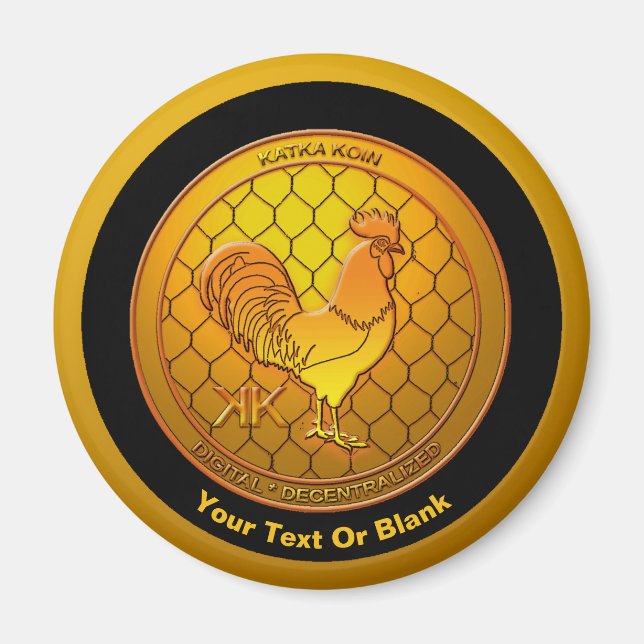 Aimant ICO de crypto-monnaie KatkaKoin (Devant)