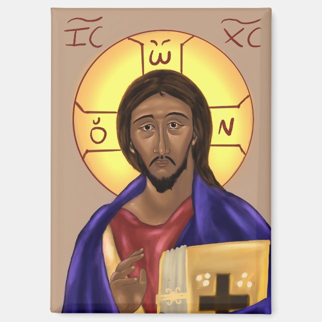 Aimant Icône du Christ (Recto)