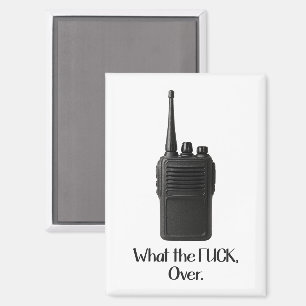 Aimant Icône Fu*k Sur L'Icône Drôle Walkie Talkie