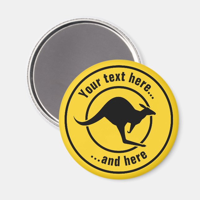 Aimant Icône Kangaroo (Recto/Verso)