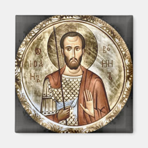 Aimant Icône orthodoxe chrétienne de St. Jean le Guerrier