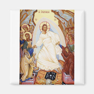 Aimant Icône orthodoxe de la résurrection de l'anastasie