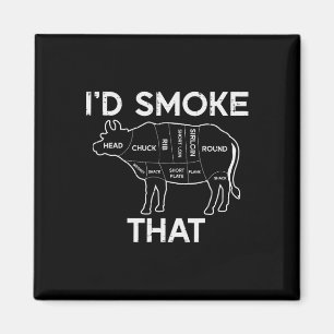 Aimant Id Grill That Cow Beef Meat Chart Barbecue Gri