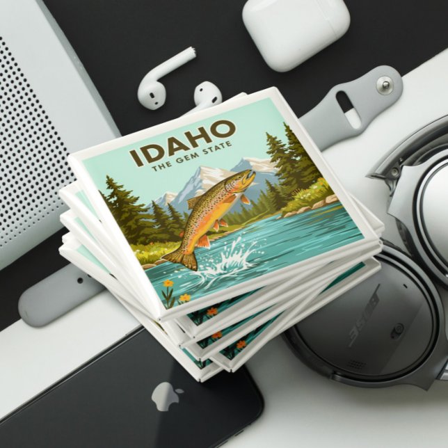 Aimant Idaho vintage (Créateur téléchargé)