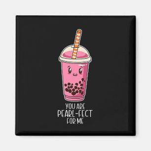 Aimant Idéal pour moi boba perle thé boisson kawaii noir