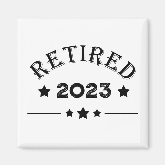 Aimant Idée cadeau de retraite personnalisée (Devant)