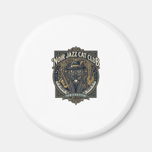 Aimant Idée cadeau pour papa chat de chat jazz noir - Noi