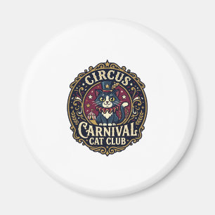 Aimant Idée cadeau pour papa de chat de carnaval de cirqu