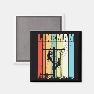 Aimant Idée cadeau vintage pour électricien et monteur de
