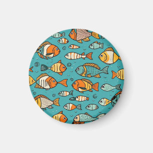 Aimant Idées cadeaux de motif de poisson