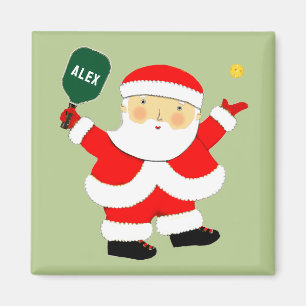 Aimant Idées cadeaux de Noël de Pickleball personnalisées