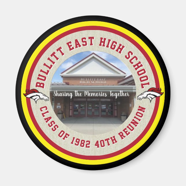 Aimant Idées de réunion de classe secondaire personnalisé (Devant)