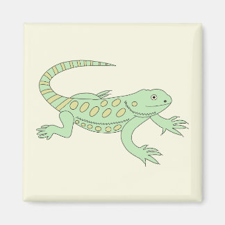 Aimant Iguane vert