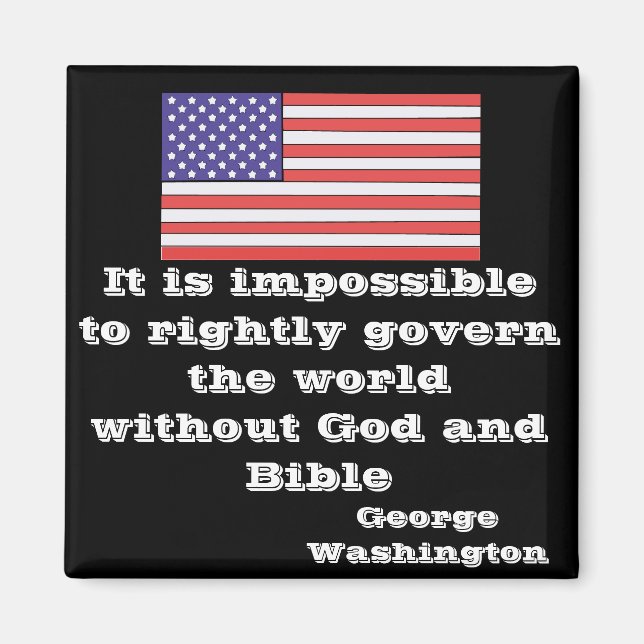 Aimant Il est impossible de gouverner à juste titre le mo (Devant)