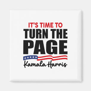 Aimant Il est temps de tourner la page Kamala Harris Poli