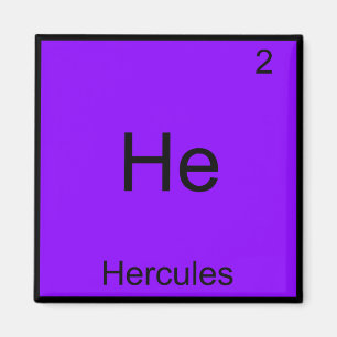 Aimant Il - Hercules Funny Chimie Élément Symbole Tee