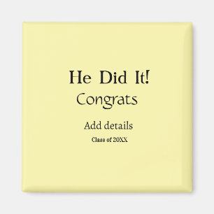 Aimant il l'a fait félicitations remise des diplômes nom