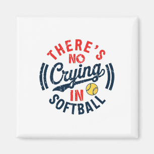 Aimant Il n'y a pas de larmes dans le jeu de softball drô