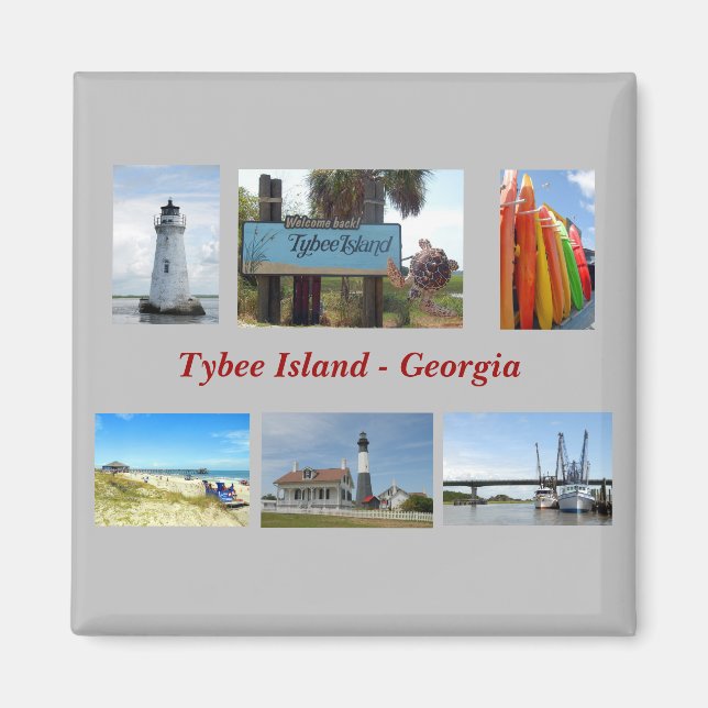 Aimant Île de Tybee, Géorgie (Devant)