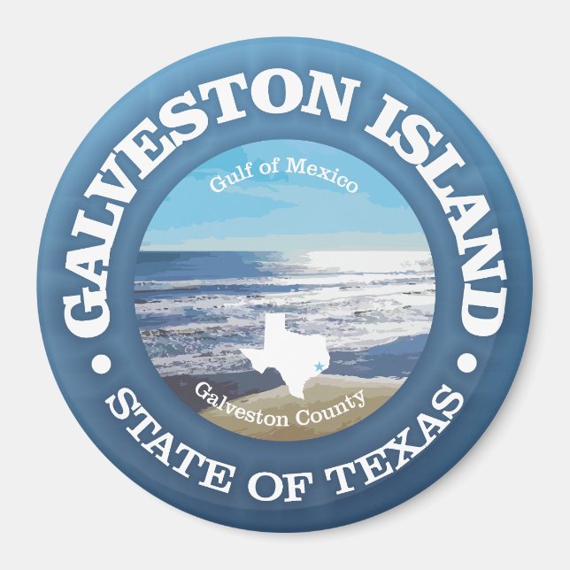 Aimant Île Galveston (C) (Devant)