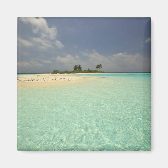 Aimant Île Mathidhoo, inhabitée, Huvadhoo Nord (Devant)