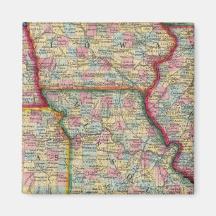 Aimant Illinois, Missouri, Iowa, Nebraska Et Kansas