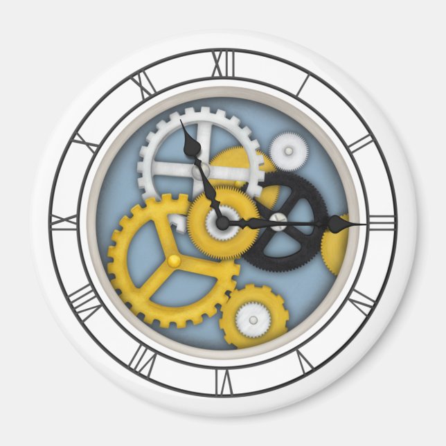 Aimant Illusion de l'horloge visible Fancity Horloge Art  (Devant)