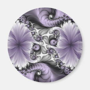 Aimant Illusion de lilas Art floral abstrait fractal Fant