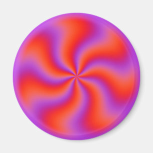 Aimant Illusion optique néon drôle spirale hypnotique