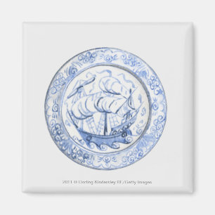 Aimant Illustration de bateau de plat du 16ème siècle