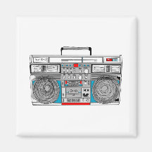 Illustration de boombox des années 80